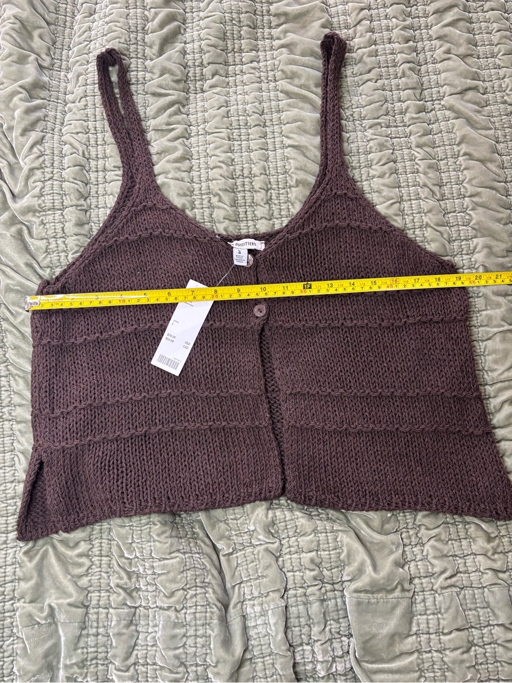 NWT Urban Outfitters boho knit flyaway tank top - Picture 2 of 8